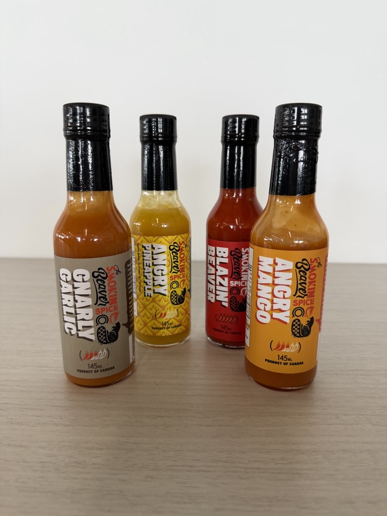 Fresh peppers and ingredients used in Smokin' Beaver sauces
